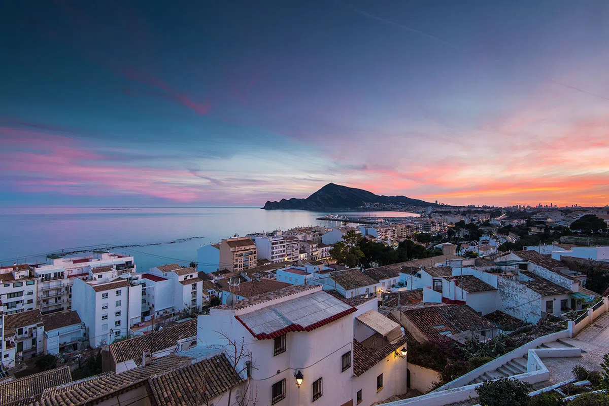 panorámica de altea, destino ideal para vacaciones familiares en Altea