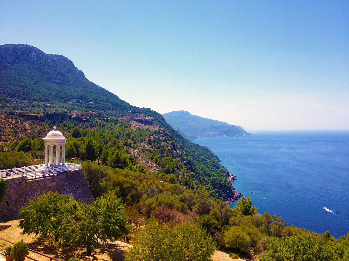 Vistas de la costa de Mallorca